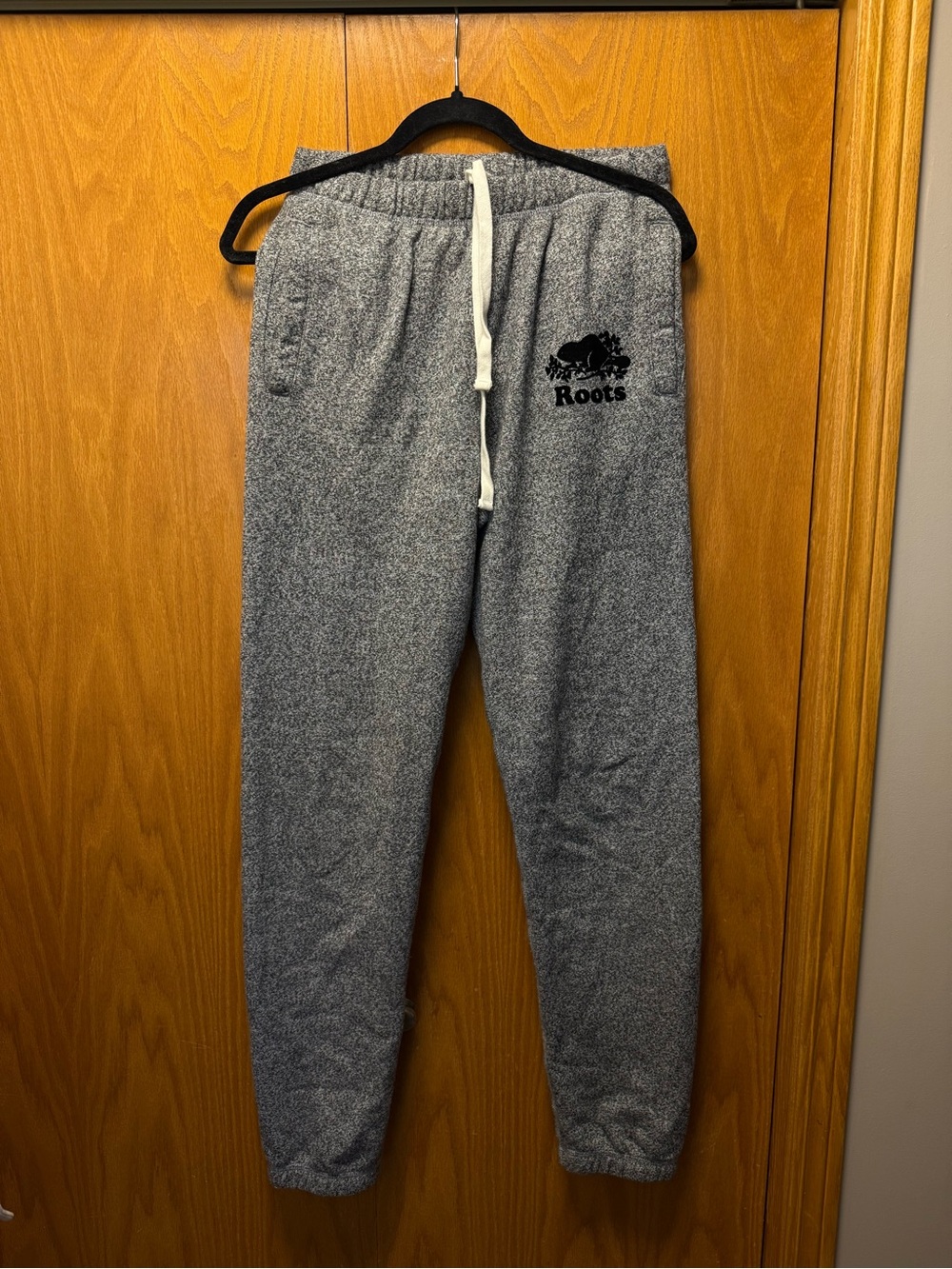 Roots Heather Gray Sweat Joggers with Drawstring